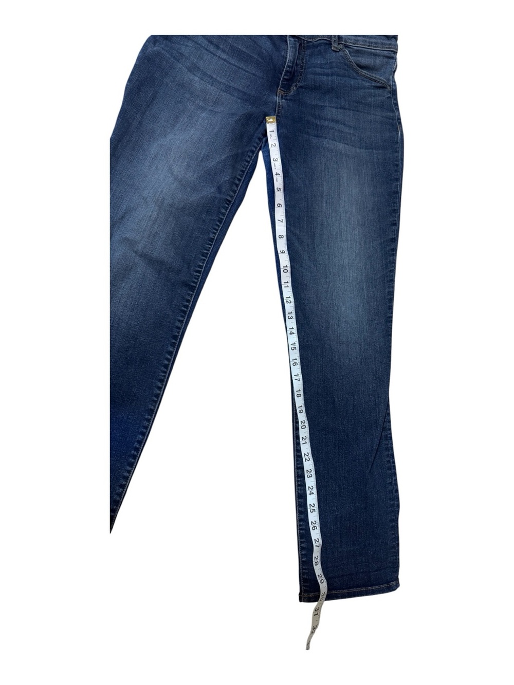 Kut from the Kloth Straight-Leg Jeans in Dark Blue Denim - Picture 3 of 8